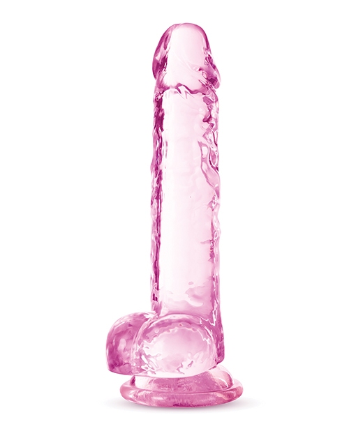 Order Blush Naturally Yours 7" Crystalline Dildo - Rose online