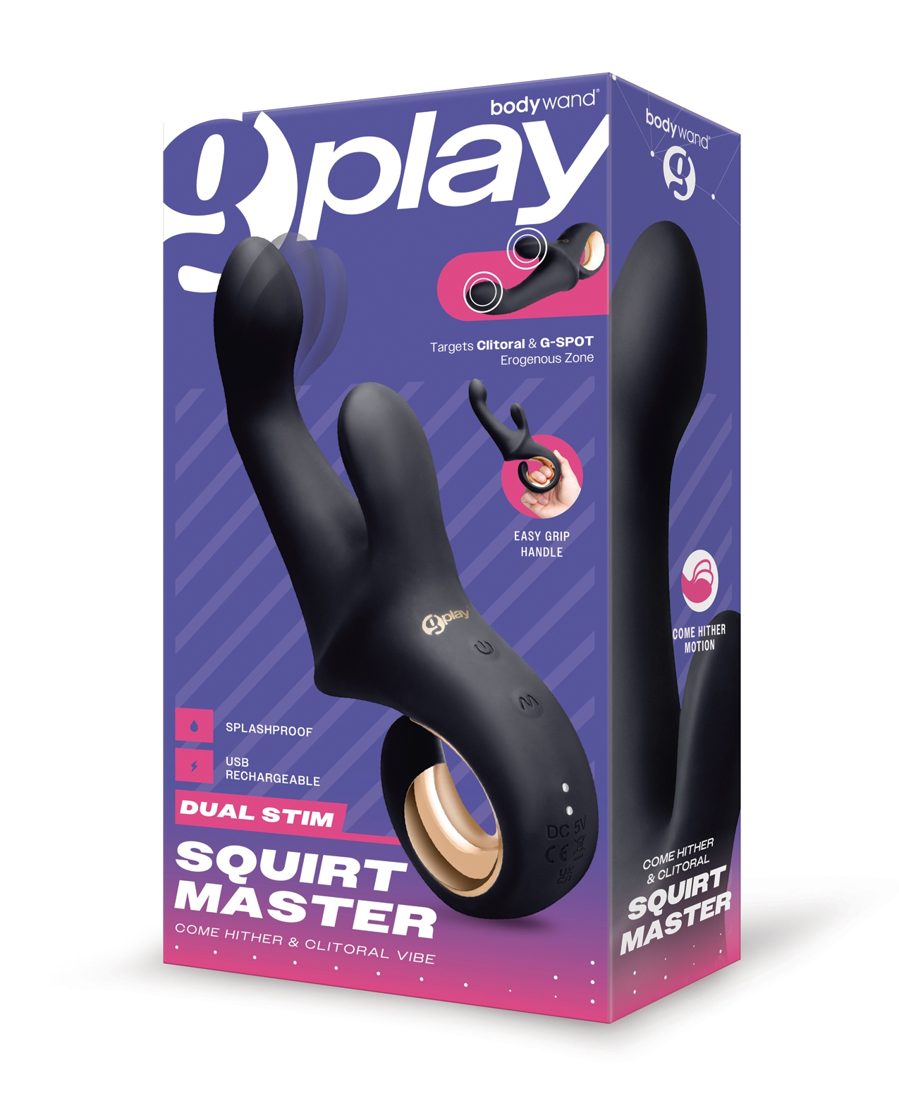 Shop Bodywand G-Play Dual Stim Squirt Master - Black online