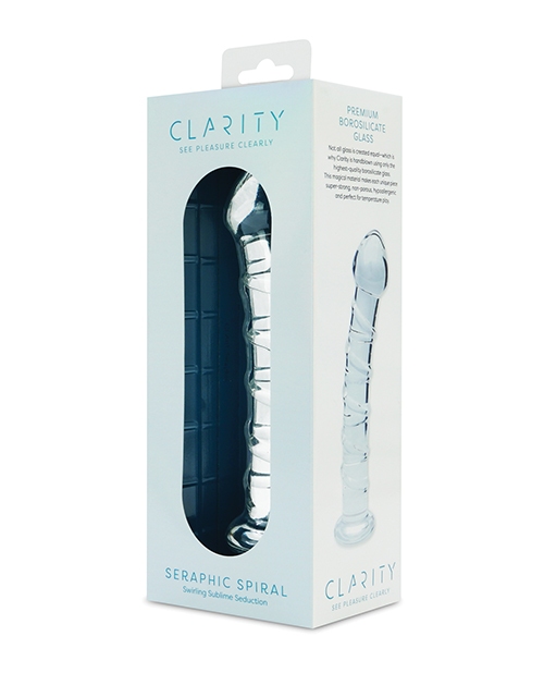 Order Clarity Glass Dildo - Seraphic Spiral online