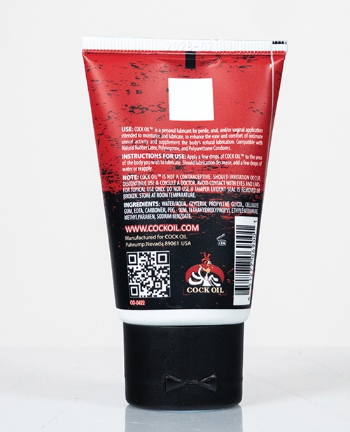 Order Cock Oil Water Based Lubricant - 2 oz Squeeze Tube online