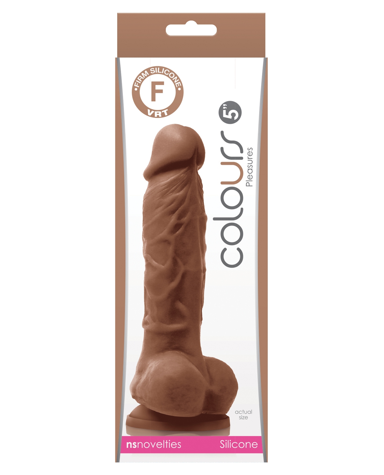 Shop Colours Pleasures 5" Dildo w/Suction Cup - Brown online