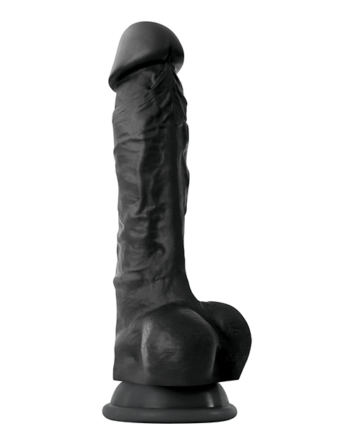 Order Colours Pleasures 7" Dong w/Balls & Suction Cup - Black online