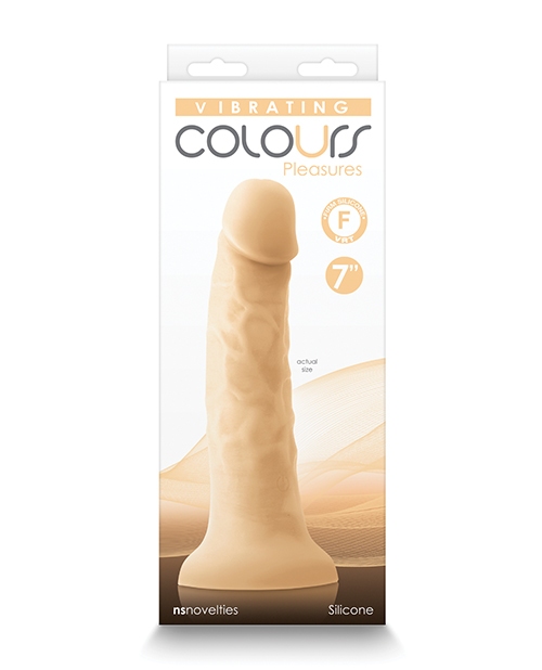 Shop Colours Pleasures 7" Vibrating Dong - White online