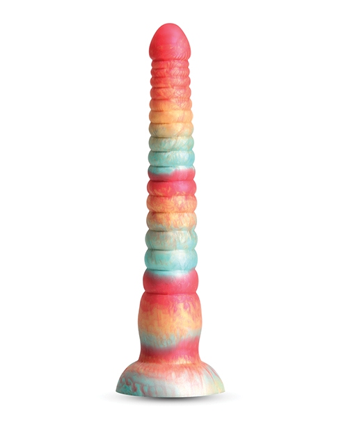 Order Colours Stacked 9" Dildo - Red/Gold online