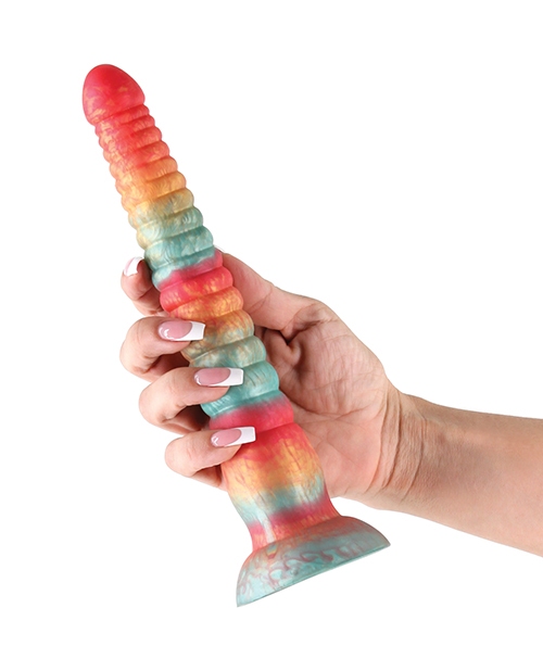 Colours Stacked 9" Dildo - Red/Gold for sale