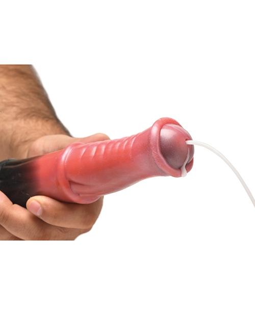 Buy Creature Cocks Creature Cocks Centaur Explosion Squirting Silicone Dildo - Black/Peach