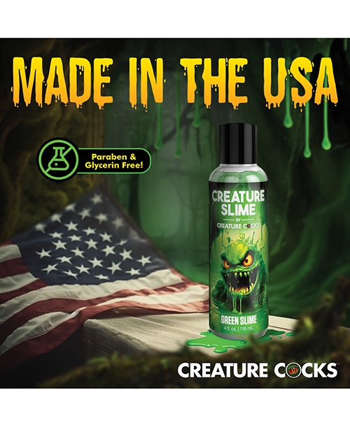 Buy Creature Cocks Creature Cocks - Creature Slime Green Slime Water-Based Lubricant 4 oz