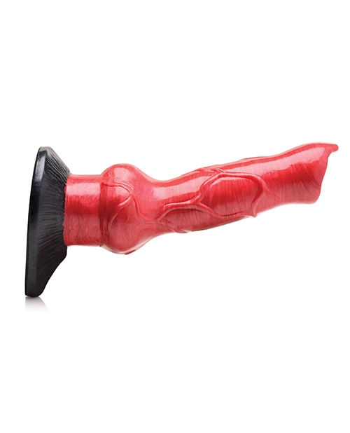 Shop Creature Cocks Hell-Hound Canine Penis Silicone Dildo - Red/Black