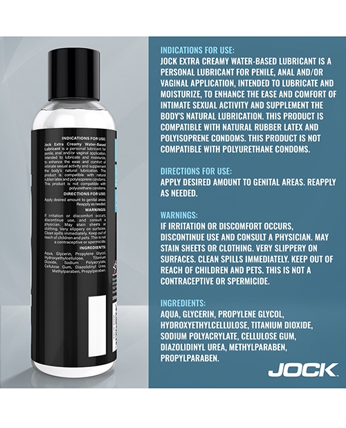 Shop Curve Toys Jock Extra Creamy Water Based Lubricant - 8 oz