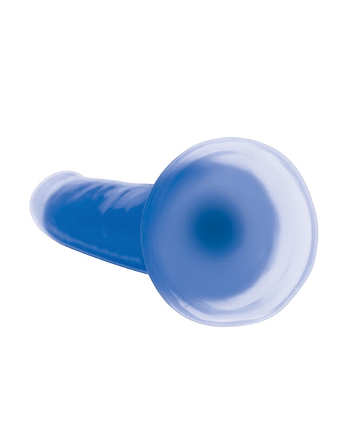 Shop Curve Toys Lollicock 7" Glow In The Dark Silicone Dildo - Blue