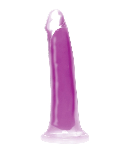 Curve Toys Lollicock 7" Glow In The Dark Silicone Dildo - Purple for sale