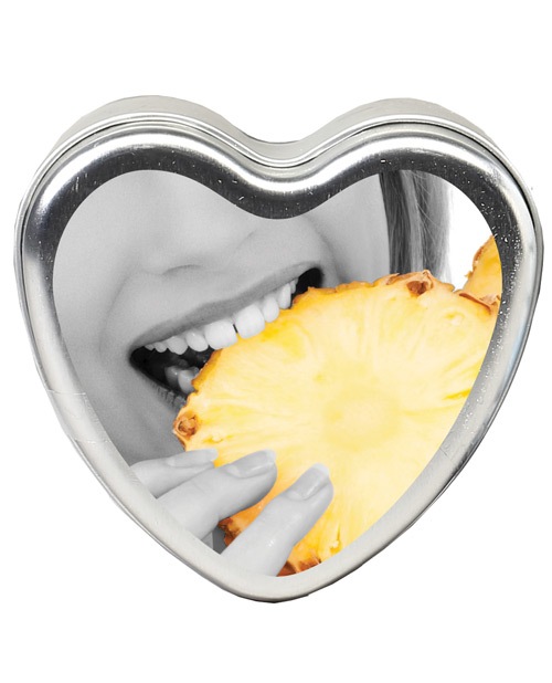 Shop Earthly Body Suntouched Hemp Edible Candle - 4.7 oz Heart Tin Pineapple online