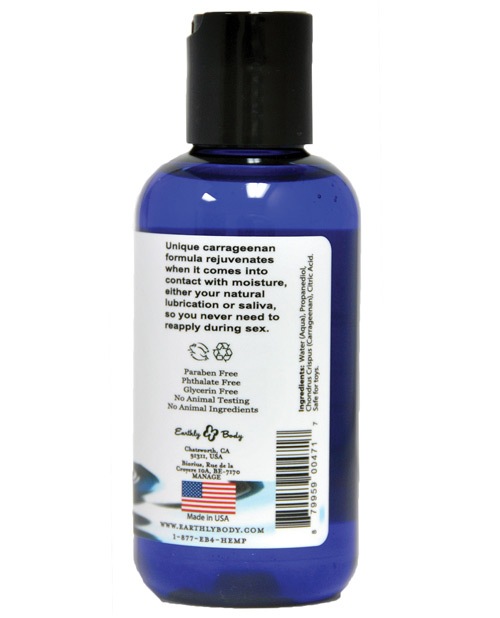 Order Earthly Body Waterslide Personal Lubricant w/Carrageenan - 4 oz Bottle online
