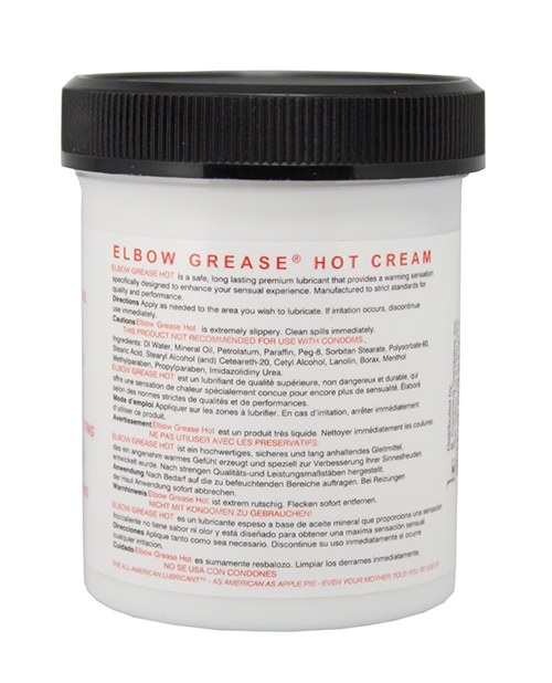 Order Elbow Grease Hot Cream - 4 oz Jar online