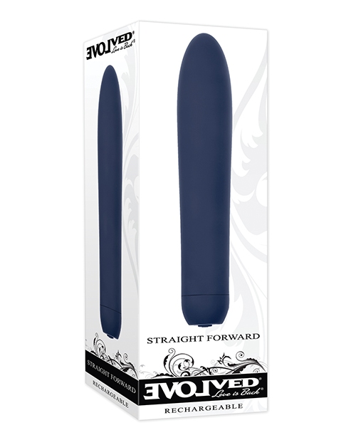 Shop Evolved Straight Forward Vibrator - Blue online