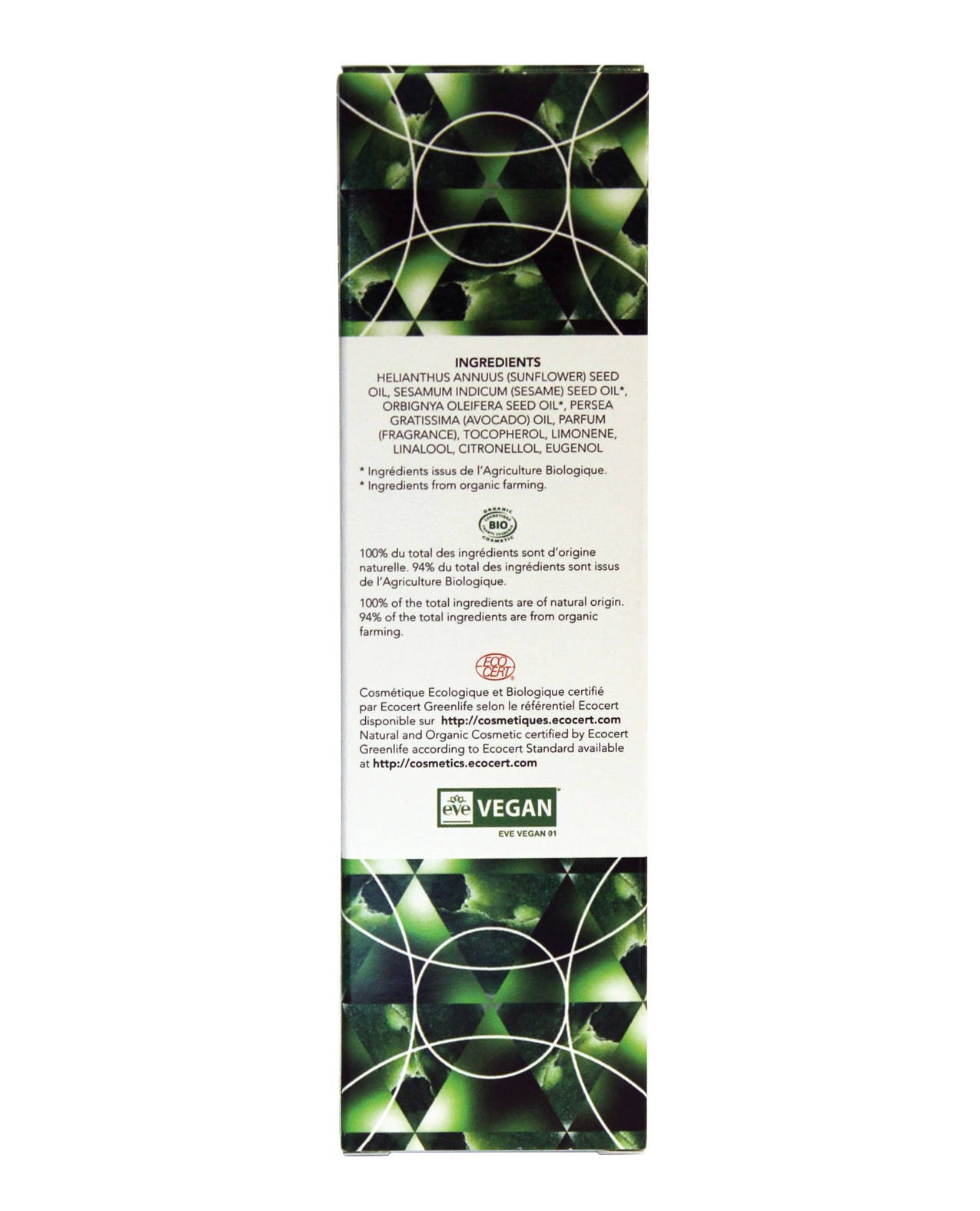 Order EXSENS of Paris Organic Body Oil w/Stones - Adventurine Avocado 100 ml online