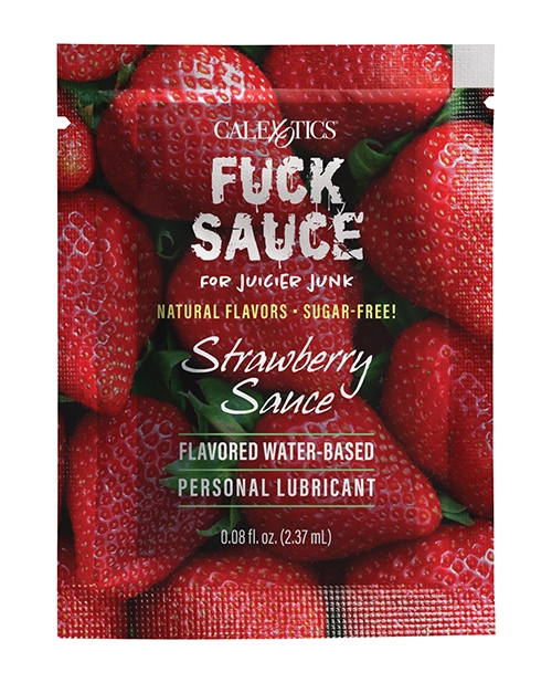 Shop Fuck Sauce Flavored Water Based Personal Lubricant Sachet - .08 oz Strawberry online