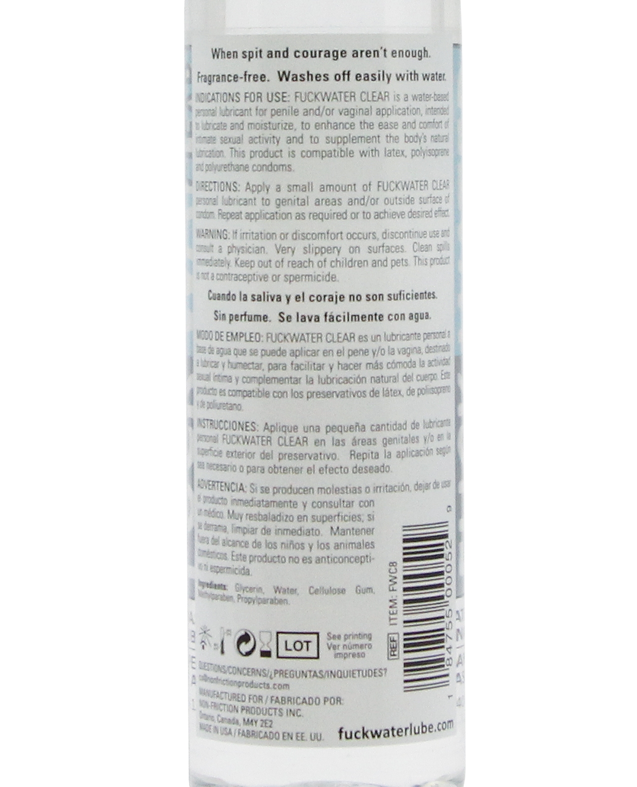 Order Fuck Water Clear H2O - 8 oz Bottle online