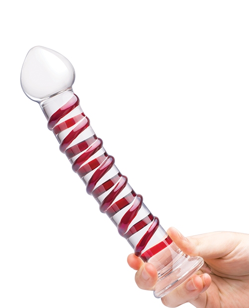 Buy Glas Glas 10" Mr. Swirly Dildo - Red