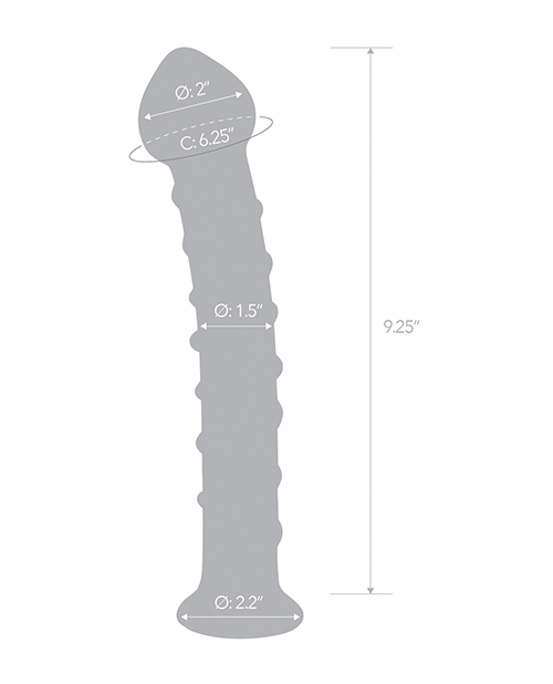 Buy Glas 10" Mr. Swirly Dildo - Red
