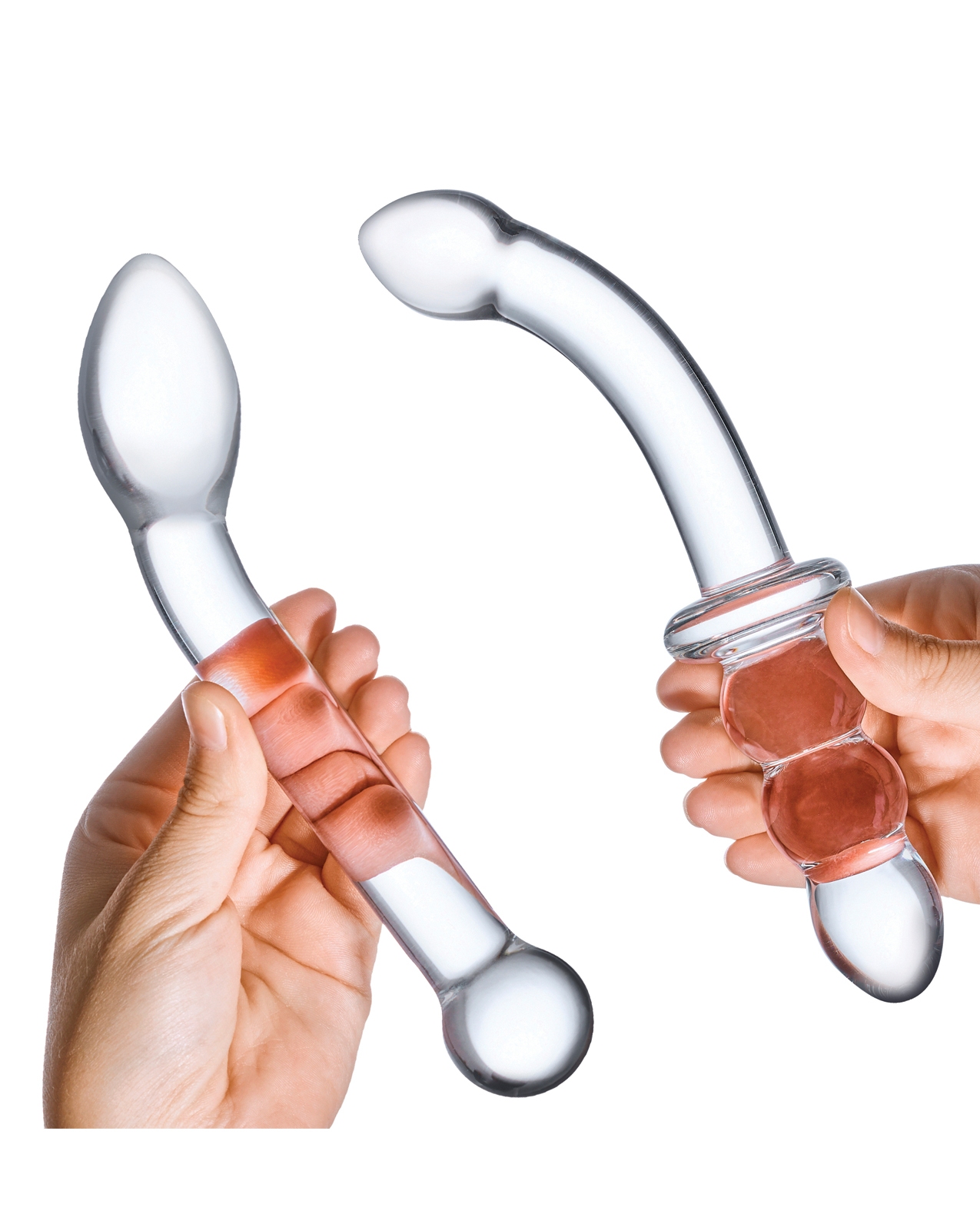 Buy Glas Glas 2 pc G-Spot Pleasure Glass Dildo Set - Clear