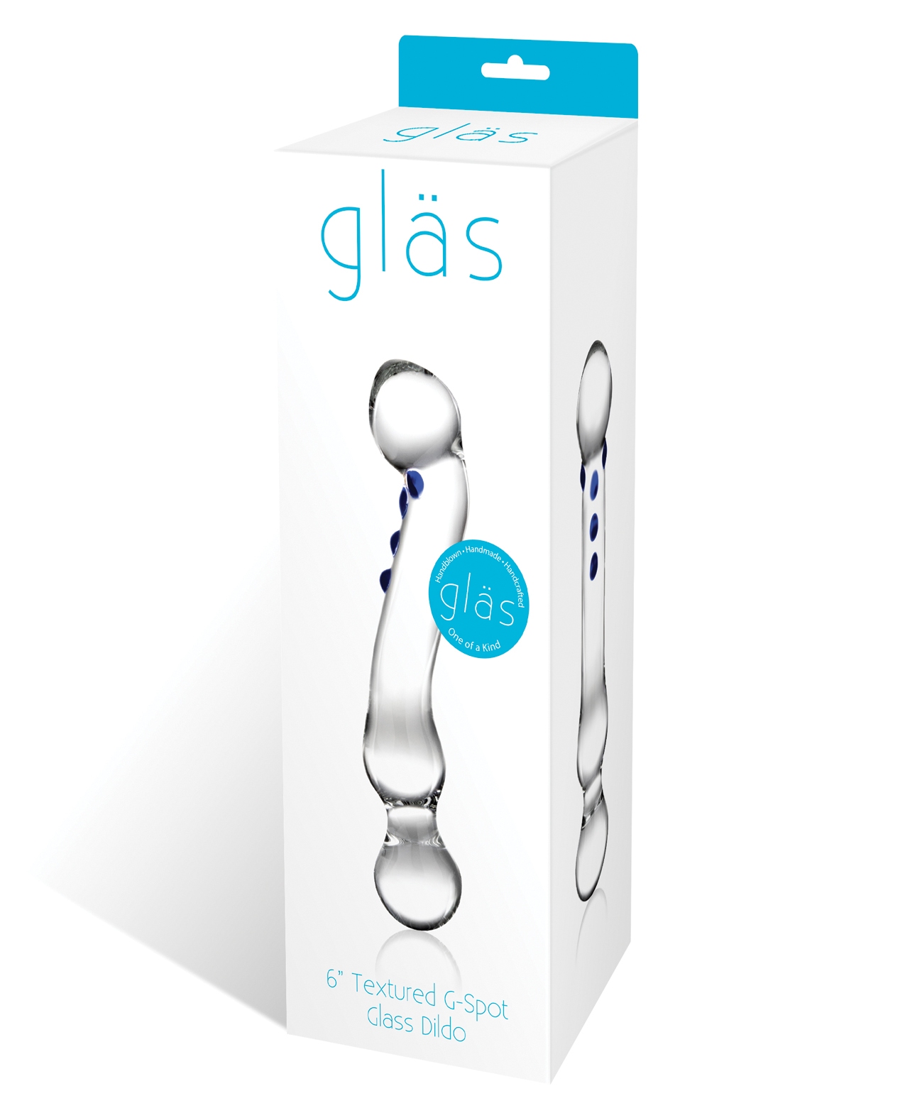 Shop Glas 6" Textured G-Spot Glass Dildo online