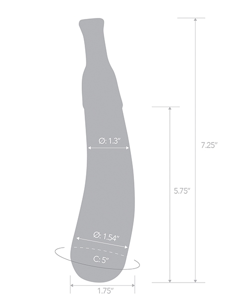 Shop Glas 7.25" Dildo Eggplant Ecstasy