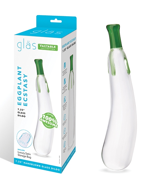 Shop Glas 7.25" Dildo Eggplant Ecstasy online
