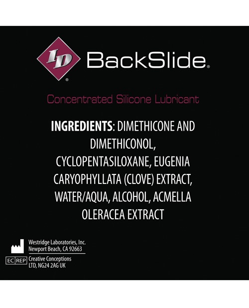 Order ID Backslide Anal Lubricant 1 oz online