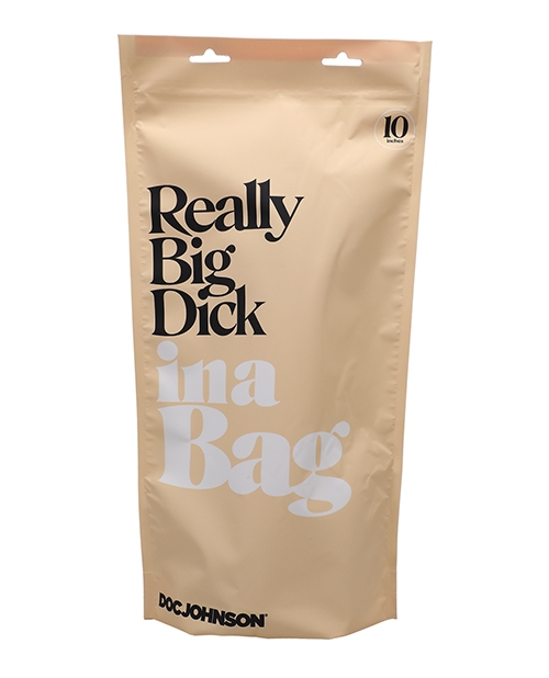 Shop In A Bag 10" Really Big Dick - Clear