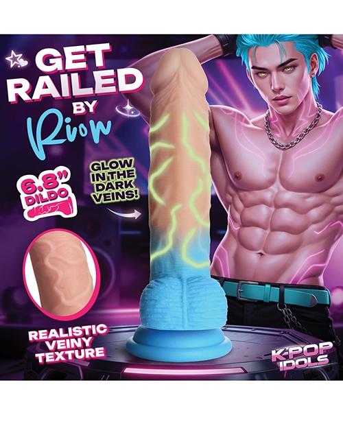 K Pop Idols Silicone Dildo w/Balls #3 for sale