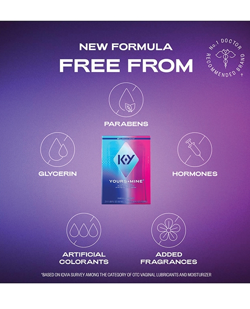 K-Y Yours + Mine Lubrication Combo Pack - 1.69 oz Bottles for sale