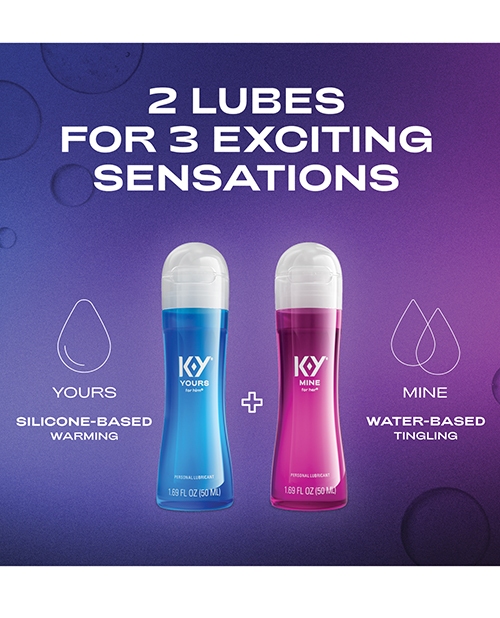 Buy K-Y K-Y Yours + Mine Lubrication Combo Pack - 1.69 oz Bottles