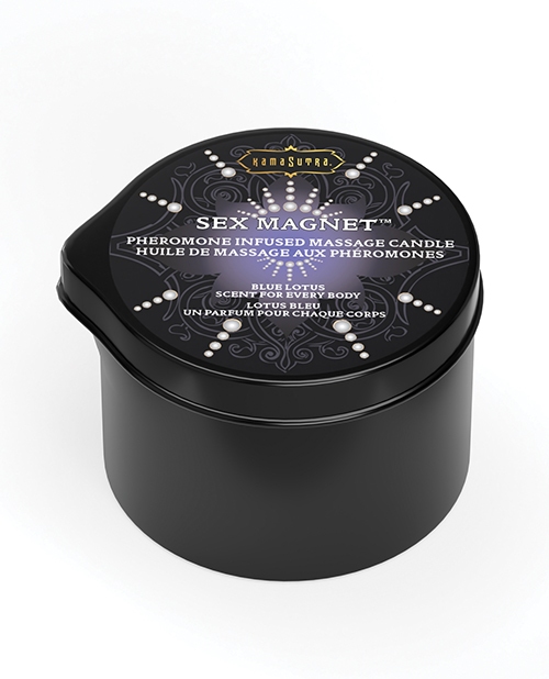 Shop Kama Sutra Sex Magnet Candle w/Pour Spout -Blue Lotus - 2 oz. online