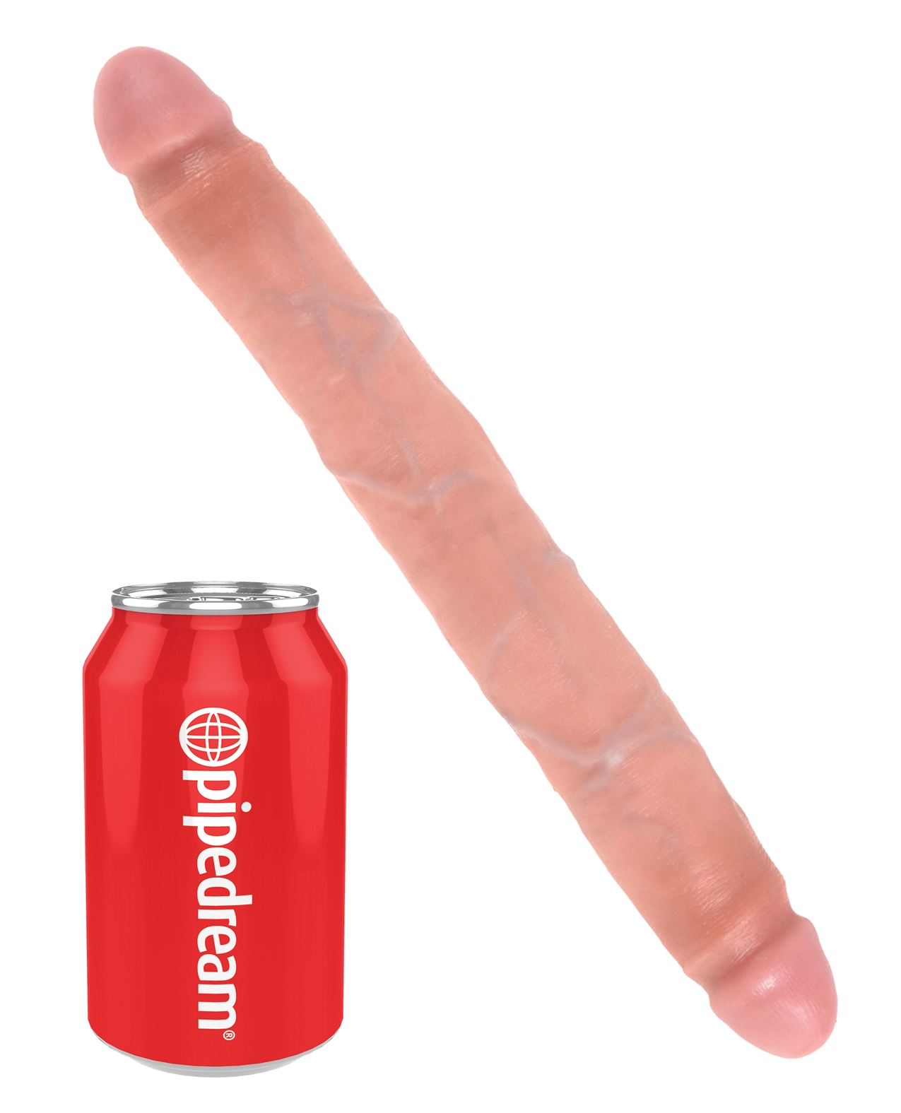King Cock 12" Slim Double - Flesh for sale