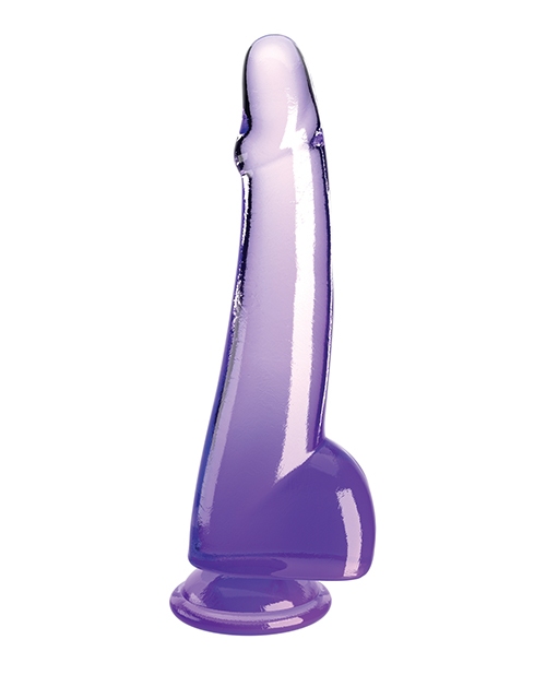 Order King Cock Clear 10" Cock w/Balls - Purple online