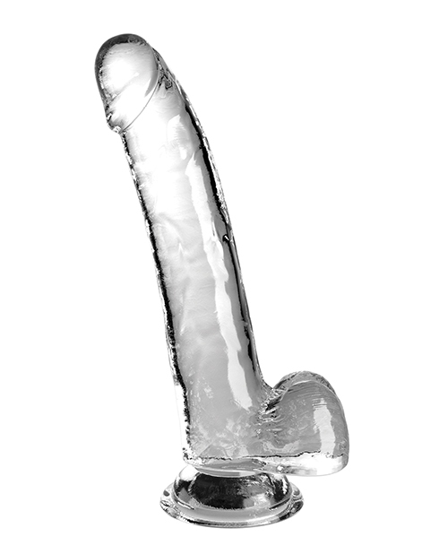 Order King Cock Clear 9" Cock w/Balls - Clear online
