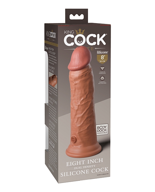 Order King Cock Elite 8" Dual Density Silicone Cock - Tan online