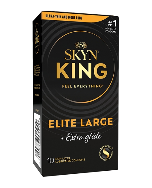 Lifestyles SKYN King Elite Large Ultra Thin & Extra Glide - Box of 10 for sale