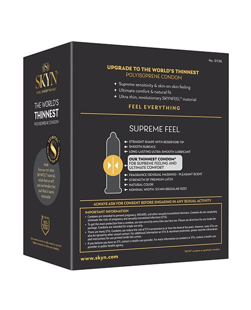 Order Lifestyles SKYN Supreme Feel Condoms - Pack of 30 online