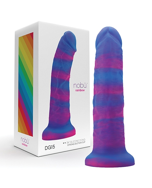 Shop Nobu Rainbow 8" Dildo w/Suction Cup - Cosmic online