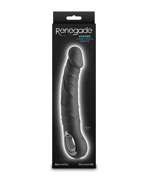 Shop Renegade Rimmer Vibrating Dong w/Handle - Black online
