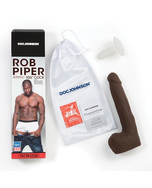 Buy Signature Cocks Rob Piper Cock w/Balls & Suction Cup - Chocolate