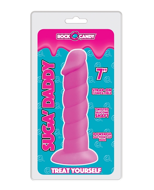 Order Rock Candy Suga Daddy 7" Silicone Dildo - Pink online