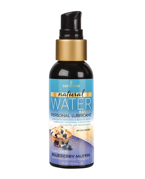 Shop Sensuva Natural Water Based Personal Lubricant - 2 oz Blueberry Muffin online