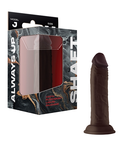 Shop Shaft Model J Flexskin Liquid Silicone 5.5" Dong - Mahogany online