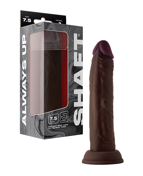 Shop Shaft Model J Flexskin Liquid Silicone 7.5" Dong - Mahogany online