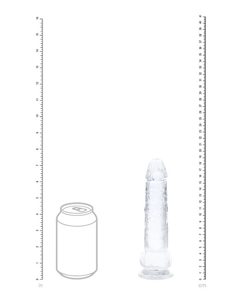 Shop Shots Real Rock LED Touch 7" Dong - Crystal Clear