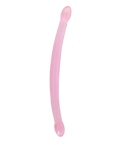 Order Shots RealRock Crystal Clear 17" Double Dildo - Pink online