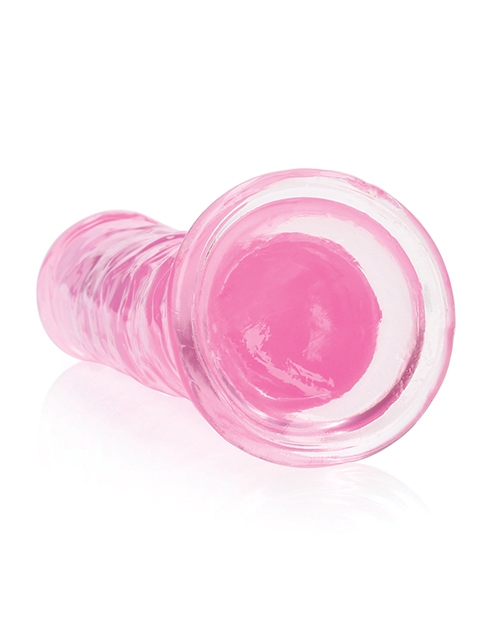Buy RealRock Shots RealRock Crystal Clear 8" Straight Dildo w/Suction Cup - Pink